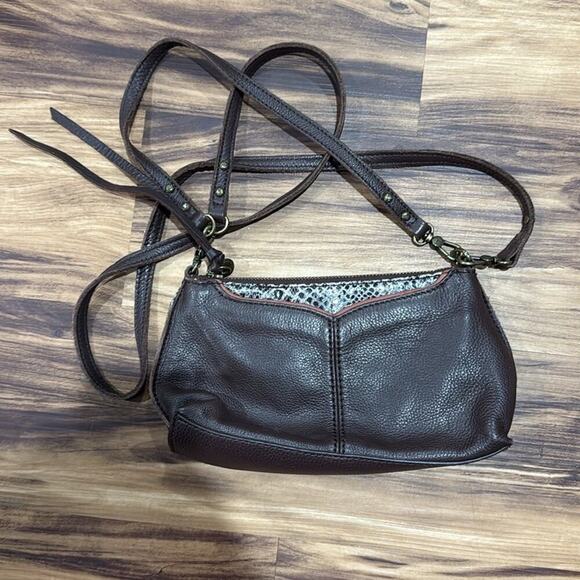 The Sak Brown leather Crossbody Bag with Classic Design - Picture 4 of 4